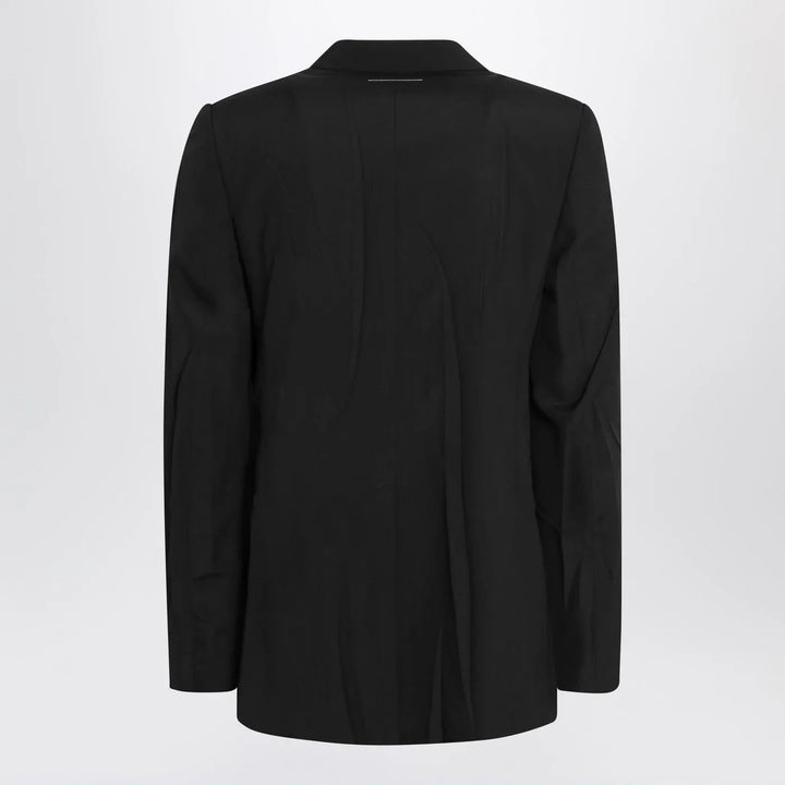 MM6 Maison Margiela - Black wool-blend jacket Brand Coats &amp; Jackets