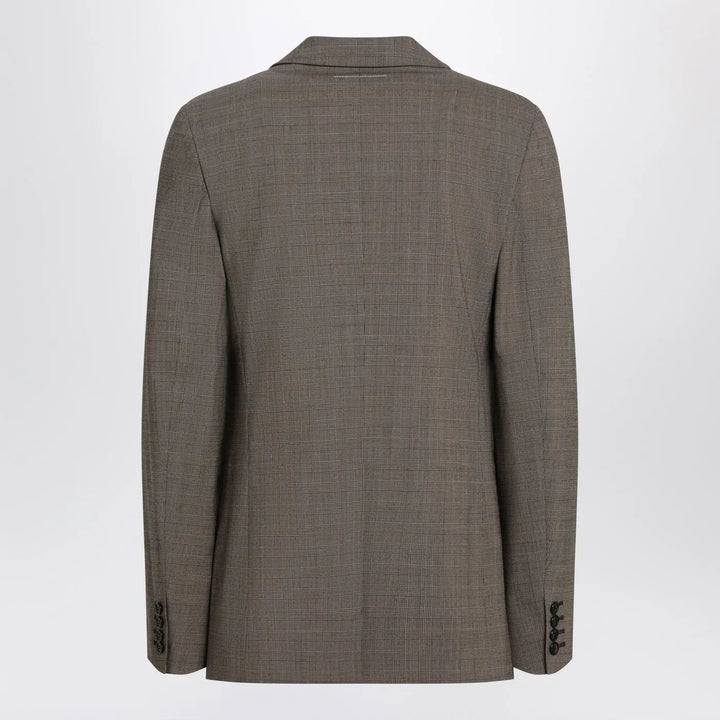 MM6 Maison Margiela - Single-breasted jacket brown in wool blend Brand Coats &amp; Jackets 48 IT