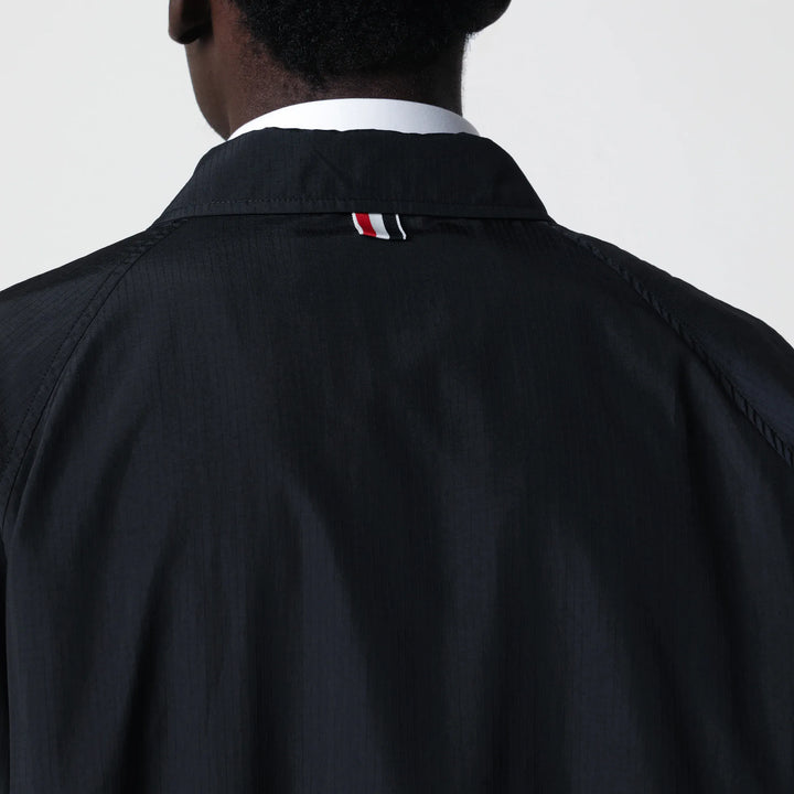 Thom Browne - Lightweight navy blue zip-up jacket Brand Coats &amp; Jackets