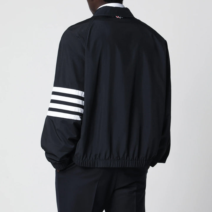 Thom Browne - Lightweight navy blue zip-up jacket Brand Coats &amp; Jackets