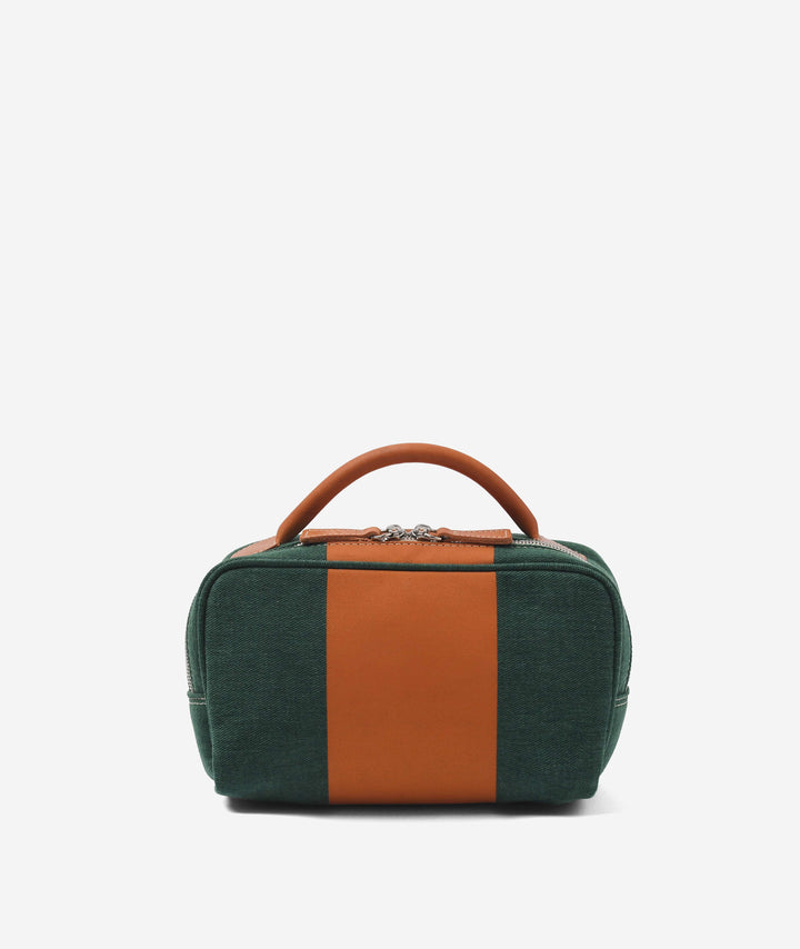 My Style Bags Cosmetic & Toiletry Bags My Style Bags Beauty Case Stripe - Green My Style Bags Personalised Beauty Case Stripe - Green Brand