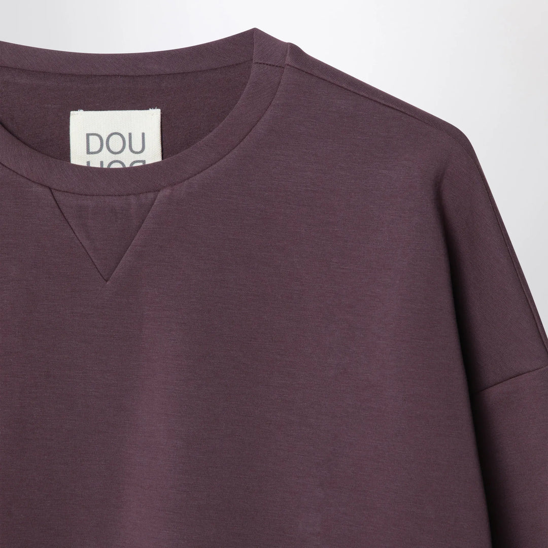 Douuod - Plum cotton sweatshirt Brand