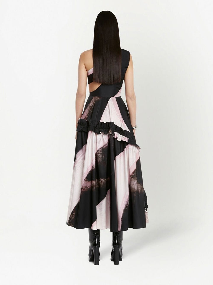 Alexander Mcqueen Dresses 38 Alexander Mcqueen one-shoulder printed midi dress Alexander Mcqueen one-shoulder printed midi dress Brand