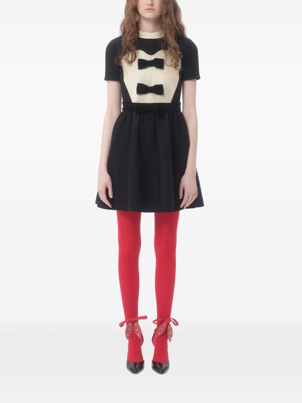 Valentino Dresses Valentino Crepe Couture Short Dress With Bows Valentino Crepe Couture Short Dress With Bows Brand
