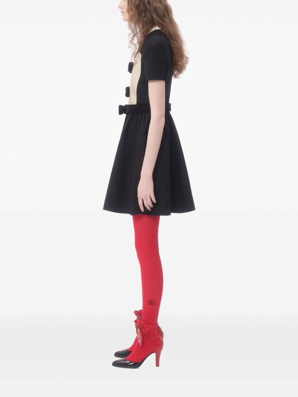 Valentino Dresses Valentino Crepe Couture Short Dress With Bows Valentino Crepe Couture Short Dress With Bows Brand
