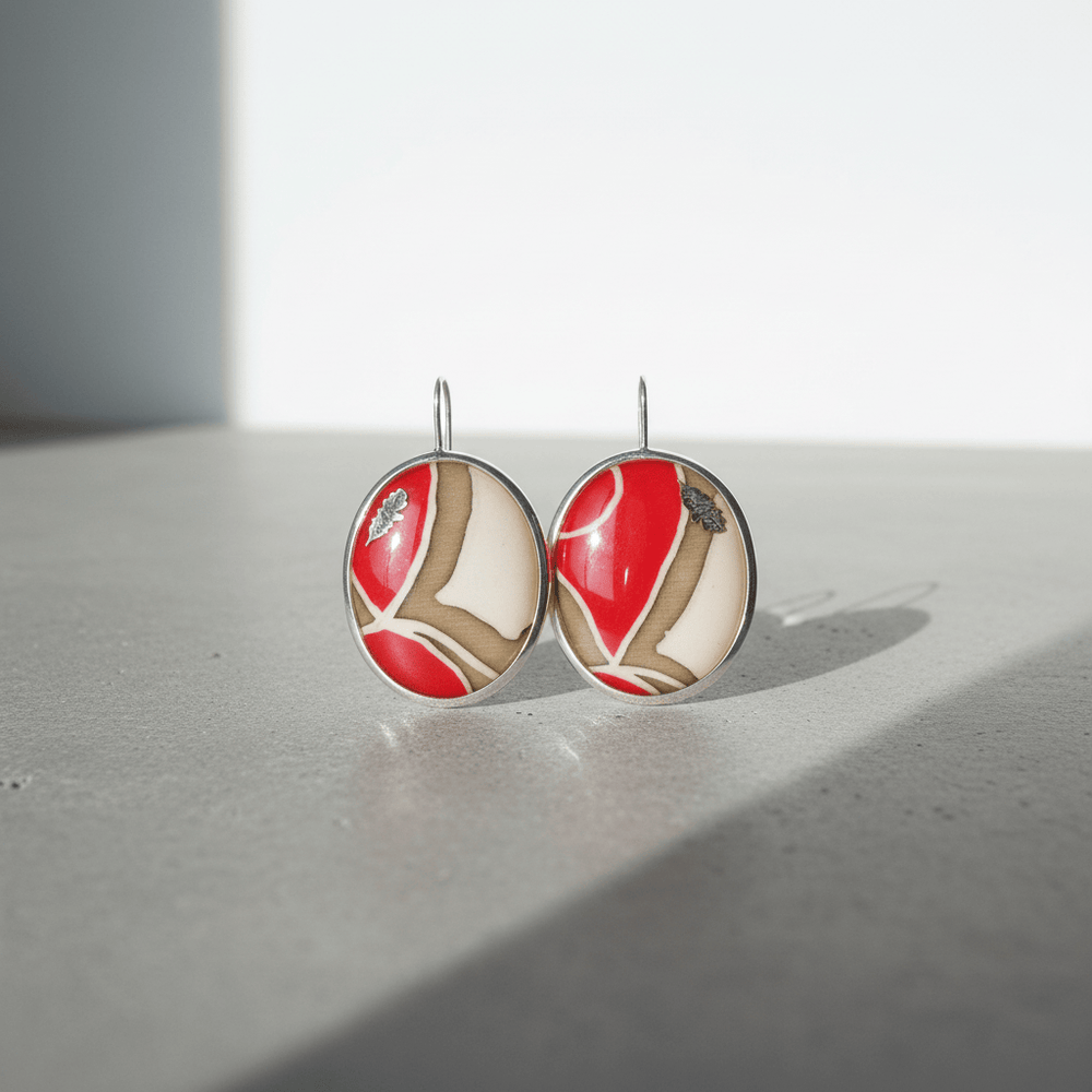 Antonella Piacenti Batik Silver 925 Earrings Brand Earrings
