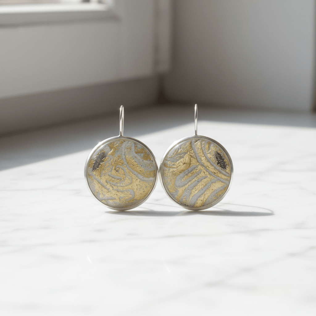 Antonella Piacenti Damask Silver 925 Earrings Brand Earrings