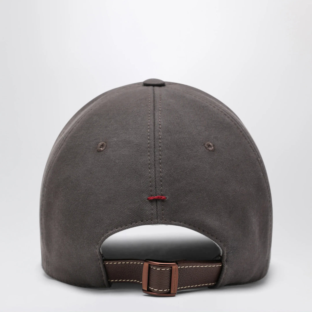 Brunello Cucinelli - Brown cotton baseball cap Brand Hats