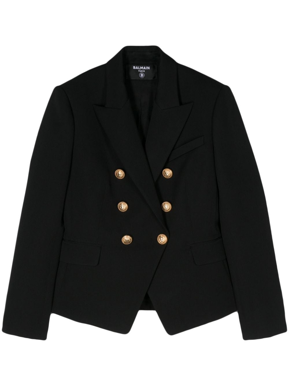 Balmain Jackets Balmain Wool Twill Blazer Balmain Black Wool Twill Blazer Brand