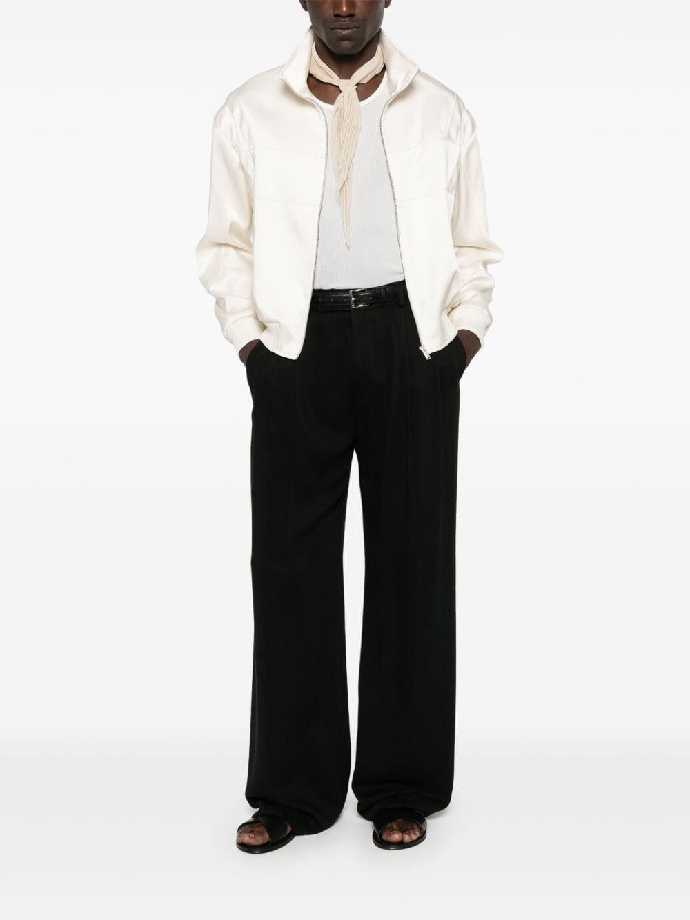 Saint Laurent Jackets Saint Laurent Coats White Saint Laurent White Coat – Refined Modern Elegance Brand
