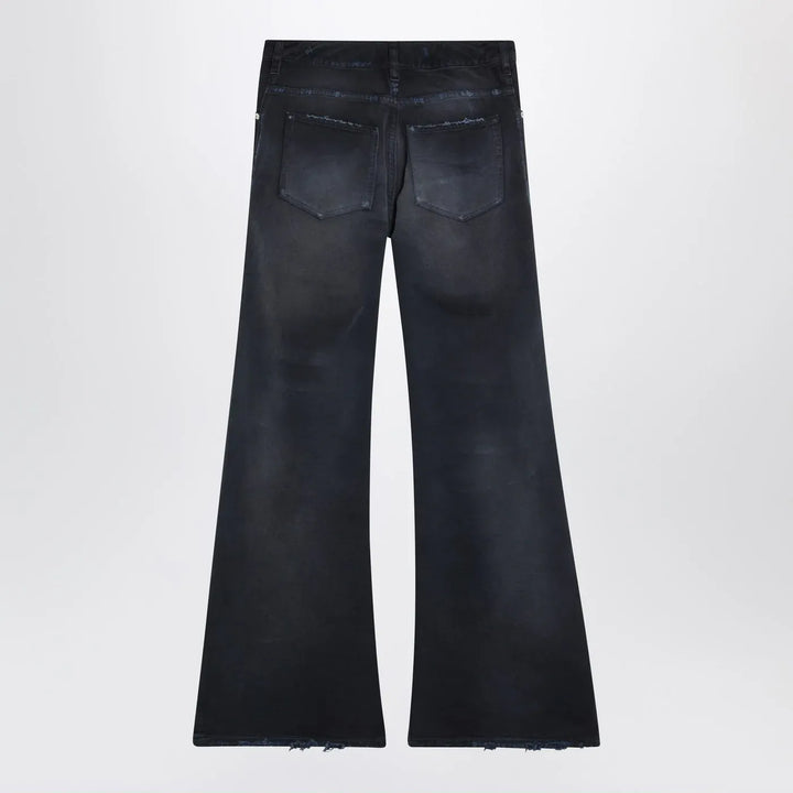 Balenciaga - Navy blue jeans with curved waist Brand Jeans