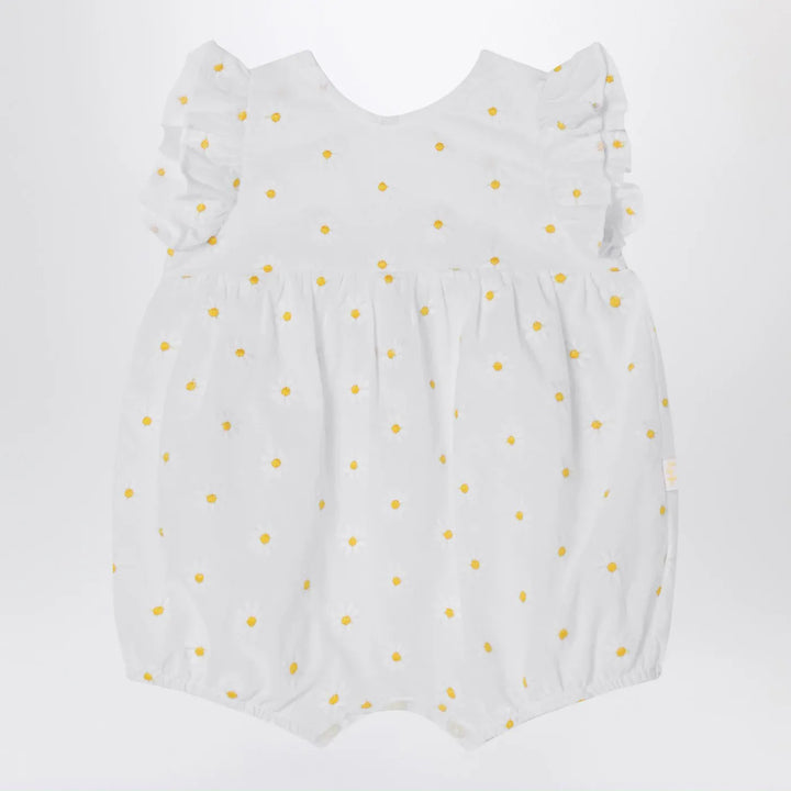 Il Gufo - White romper with floral embroidery Brand Jumpsuits &amp; Rompers 6