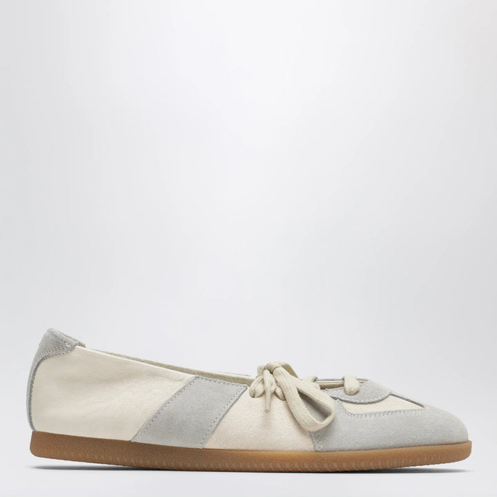 Maison Margiela - Replica Ballet lace-up flats in nappa, bleached sand Brand 36 IT