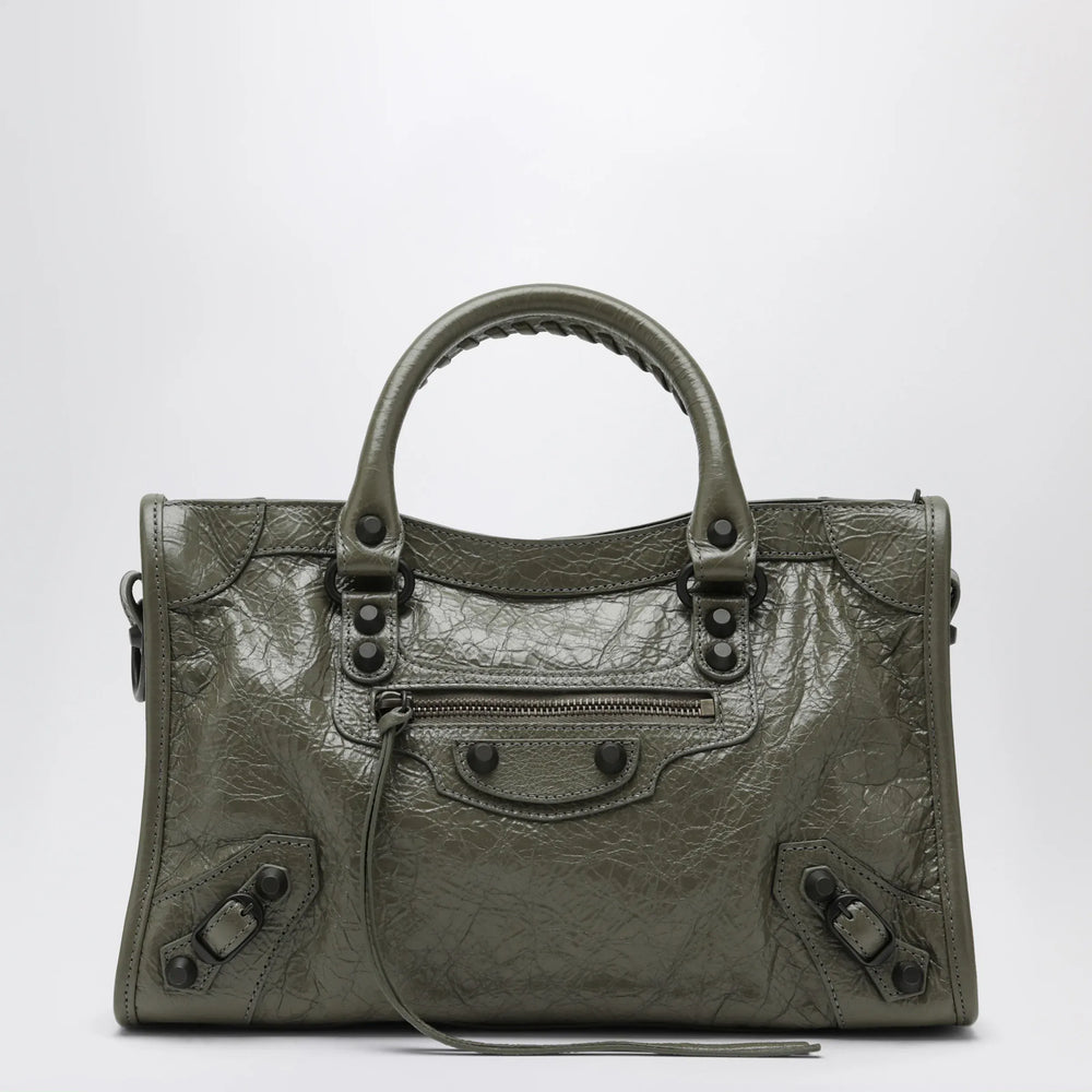 Balenciaga - Le City small tote bag in military green Brand Mini Tote TU