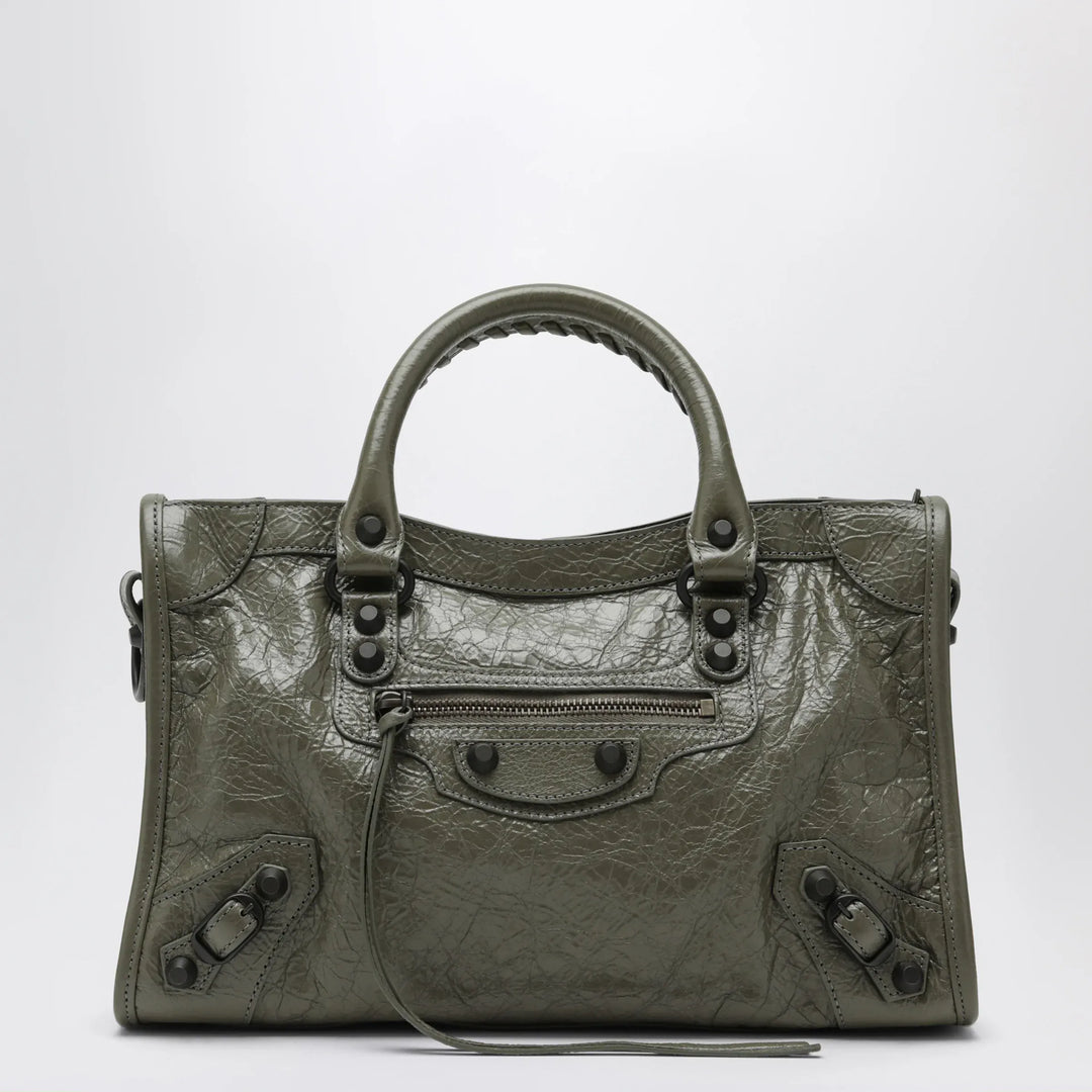 Balenciaga - Le City small tote bag in military green Brand Mini Tote TU