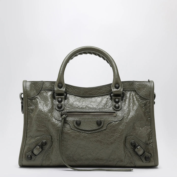 Balenciaga - Le City small tote bag in military green Brand Mini Tote TU