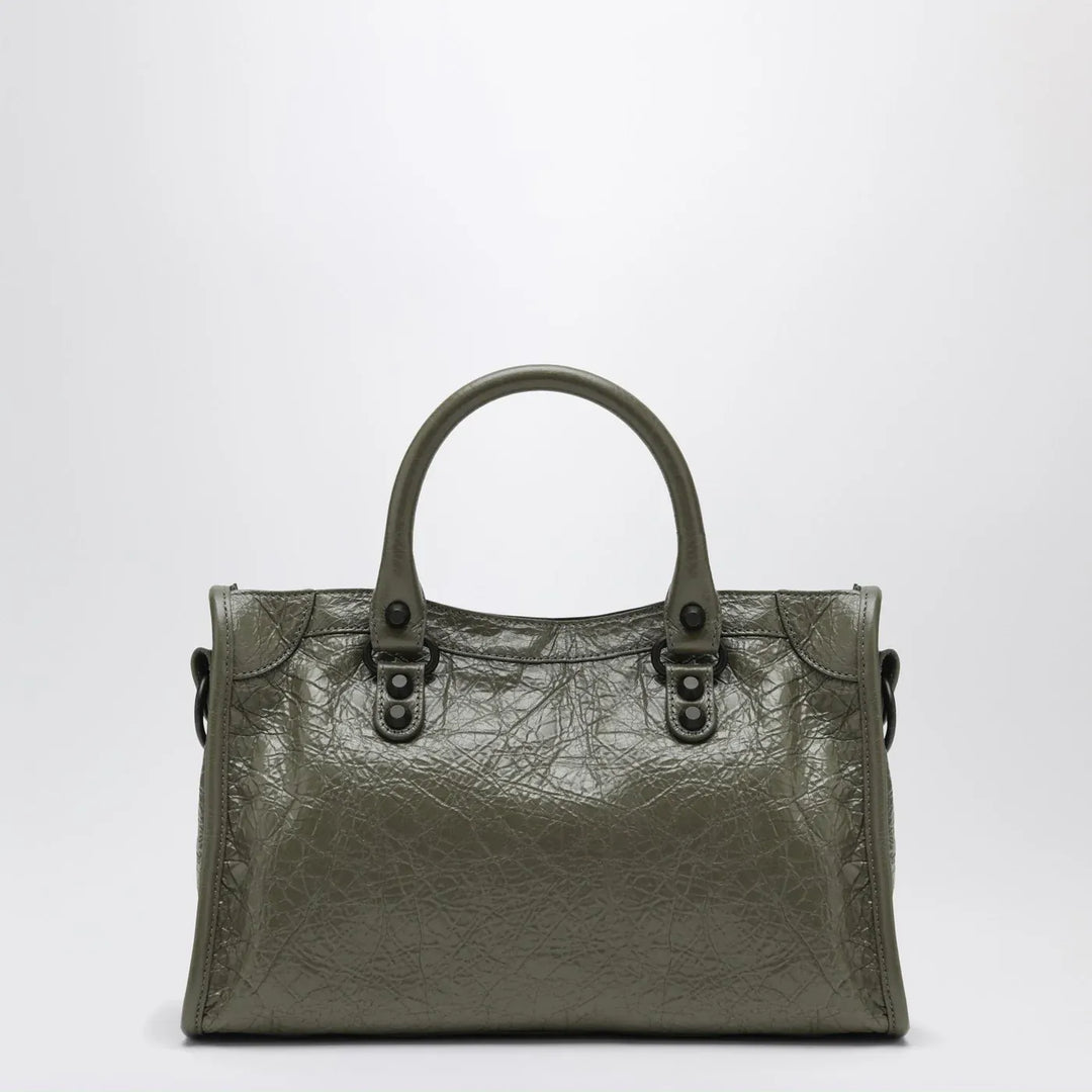 Balenciaga - Le City small tote bag in military green Brand Mini Tote TU