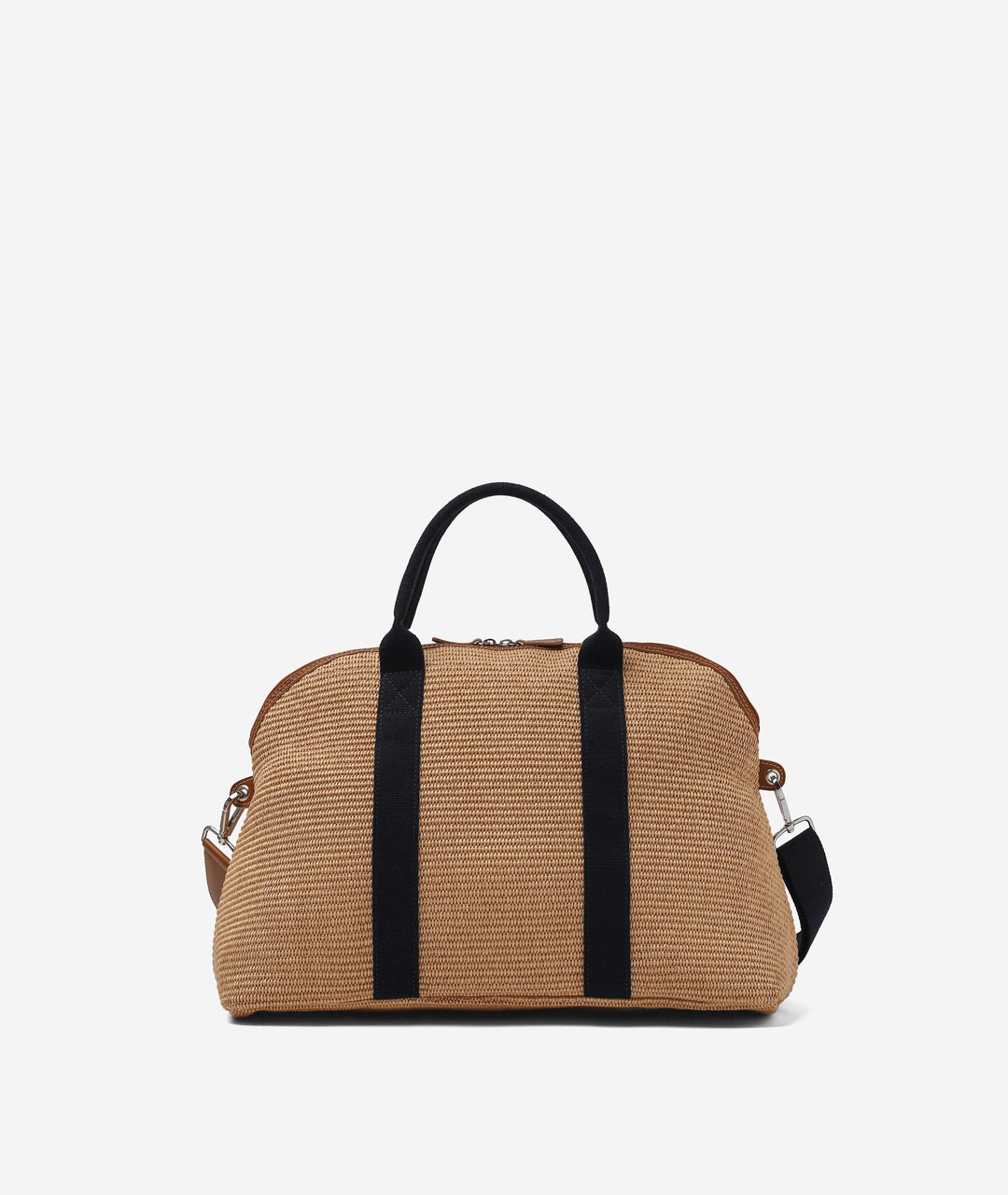My Style Bags My Style Bags London Duffel Straw Travel Bag - Black My Style Bags Personalised London Duffel Straw Travel Bag - Black Brand