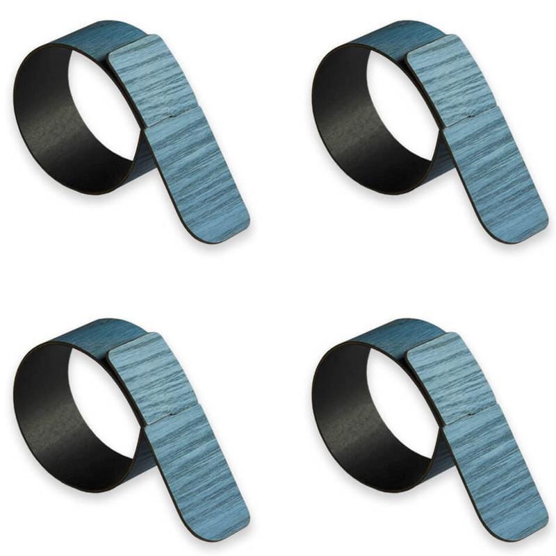 Lignis Napkin ring Lignis Portofino Napkin Ring Set Of 4, Blue Brand
