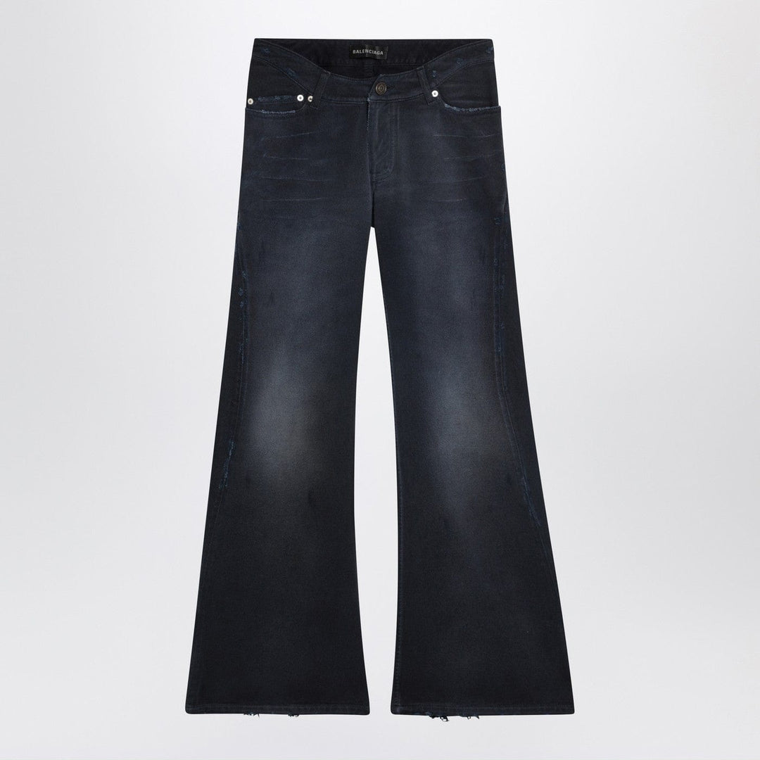 Pants Balenciaga - Navy blue jeans with curved waist Brand