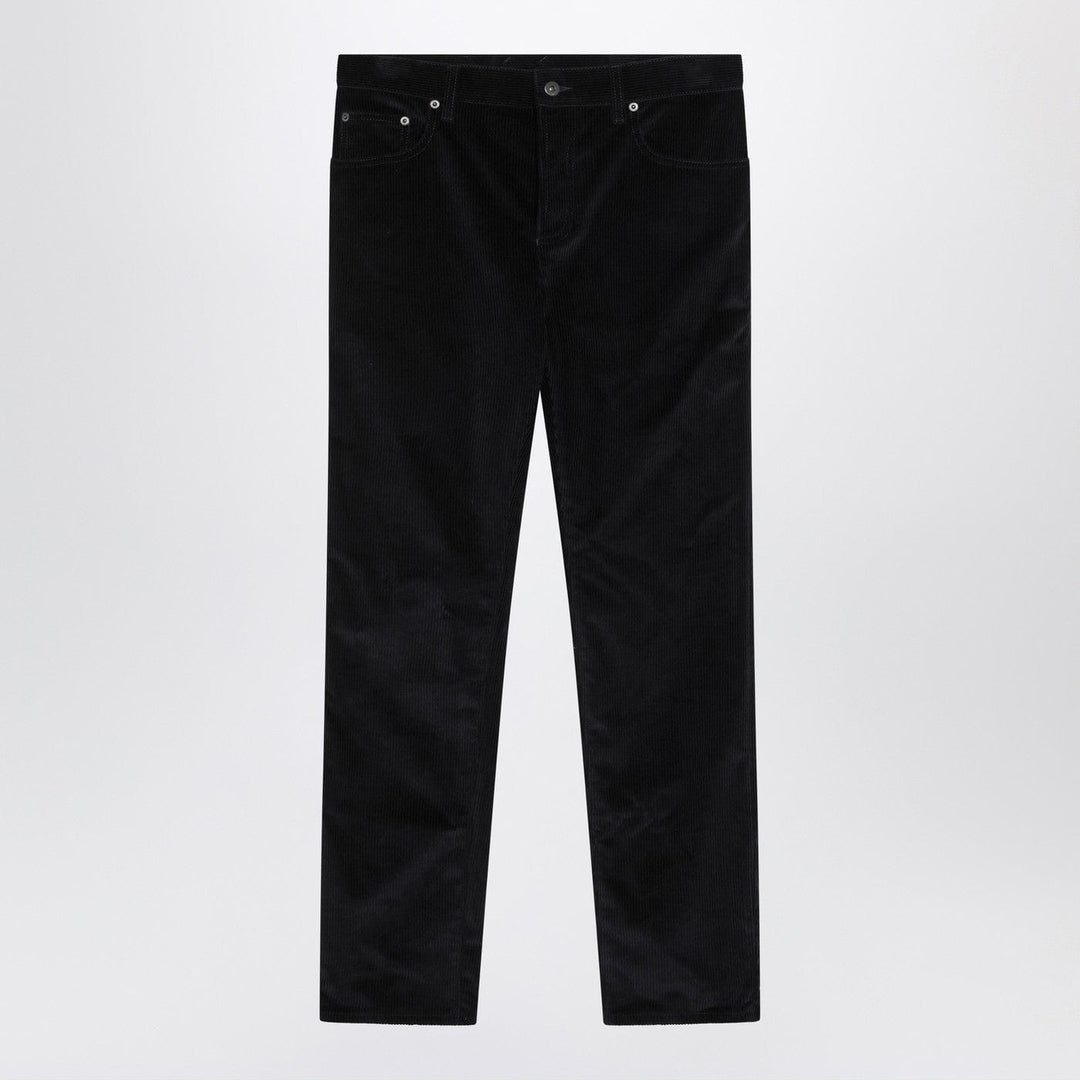 Pants Burberry - Dark blue cotton corduroy trousers Brand