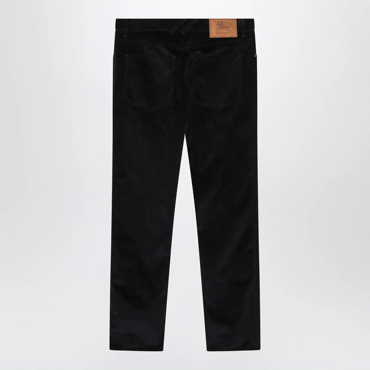 Burberry - Dark blue cotton corduroy trousers Brand Pants