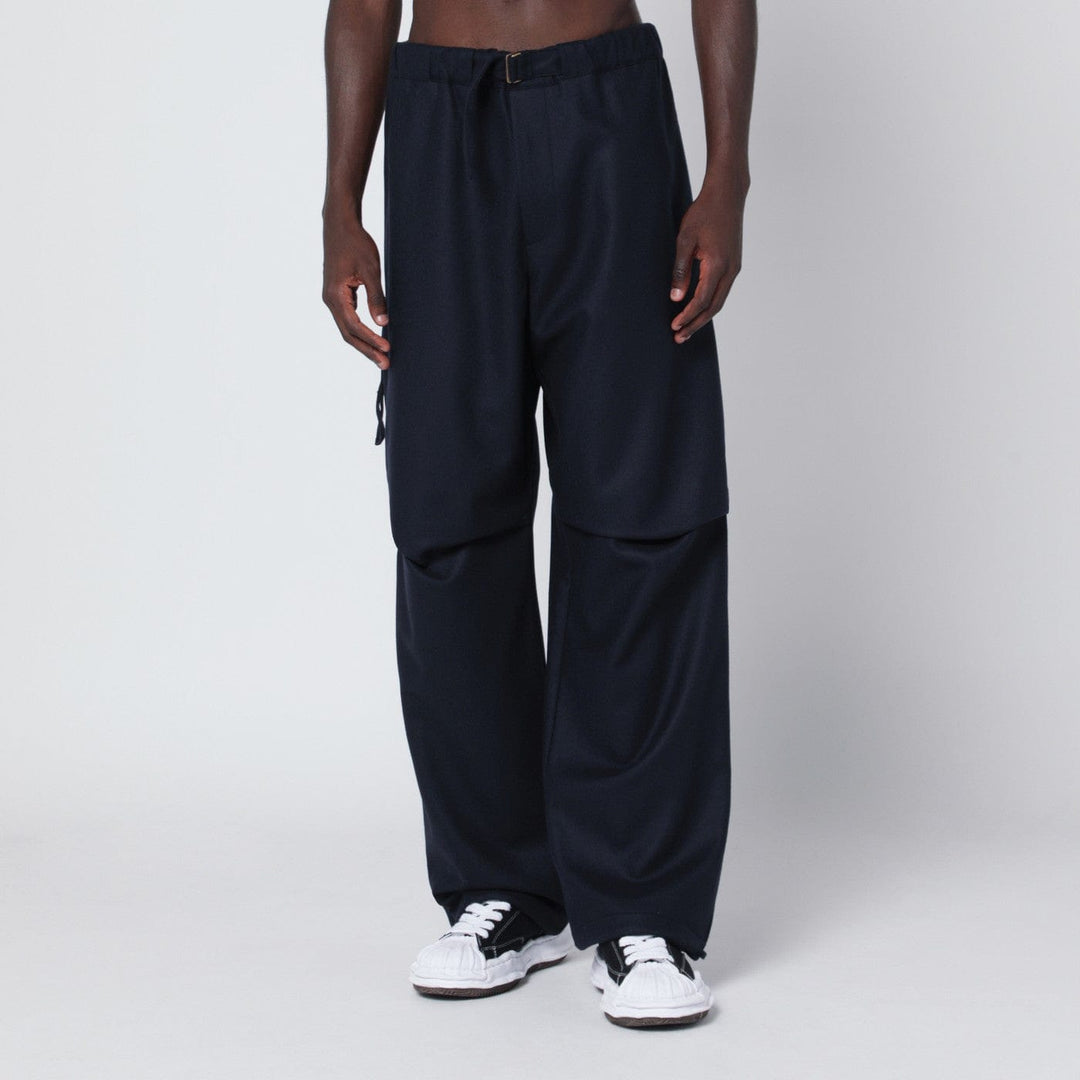 Pants DARKPARK - Blue track pants in wool Brand