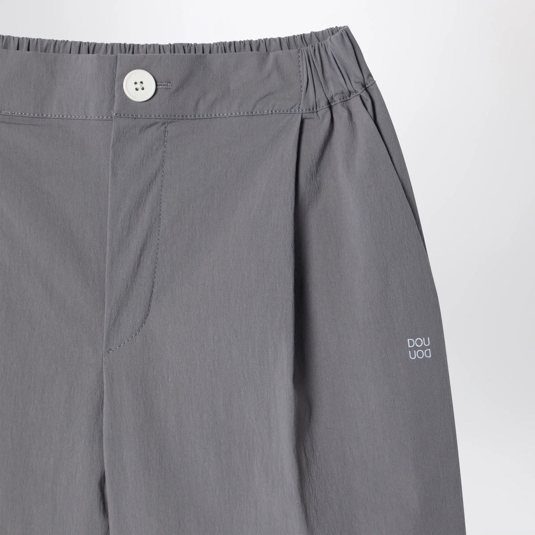 Douuod - Grey trousers in cotton blend Brand Pants