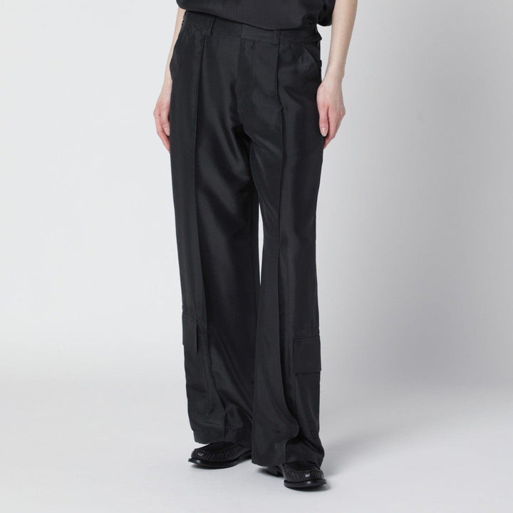 Pants Durazzi Milano - Dark grey silk cargo trousers Brand