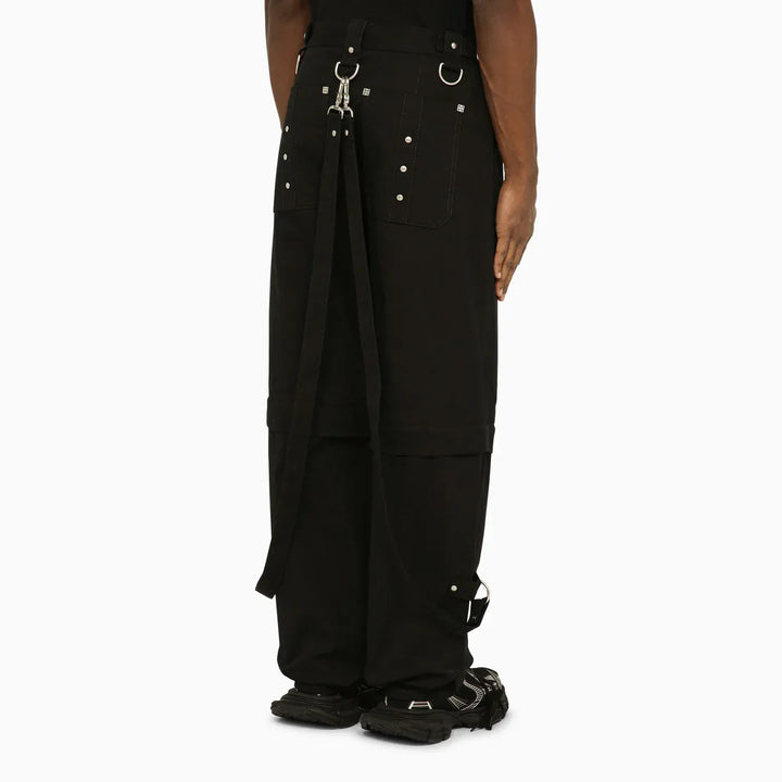 Givenchy - Black trousers with removable bottoms Brand Pants 50 IT