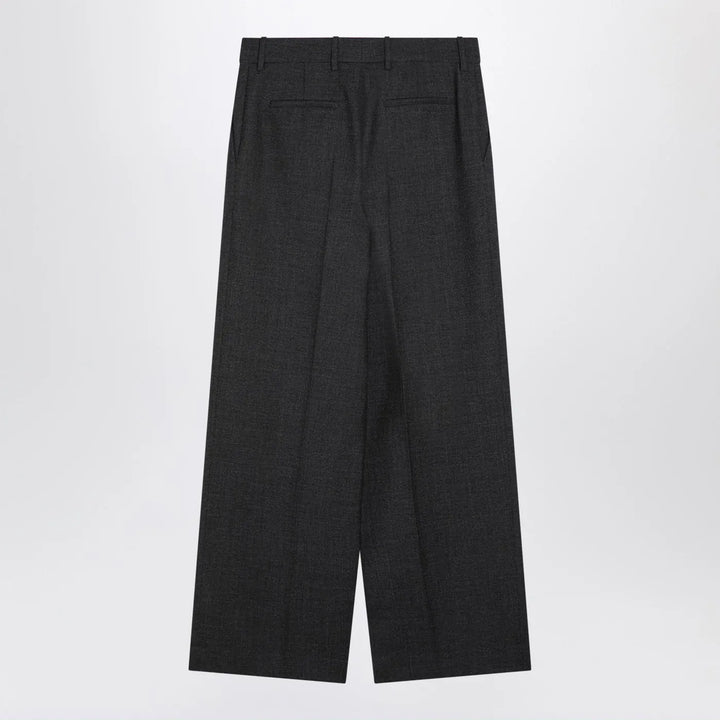 Givenchy - Dark grey wool wide trousers Brand Pants 40  FR
