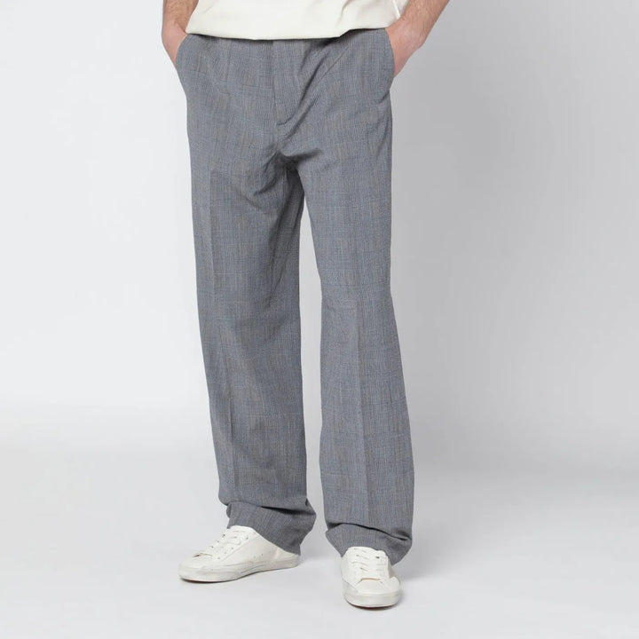 Golden Goose - Grey Prince of Wales trousers Brand Pants