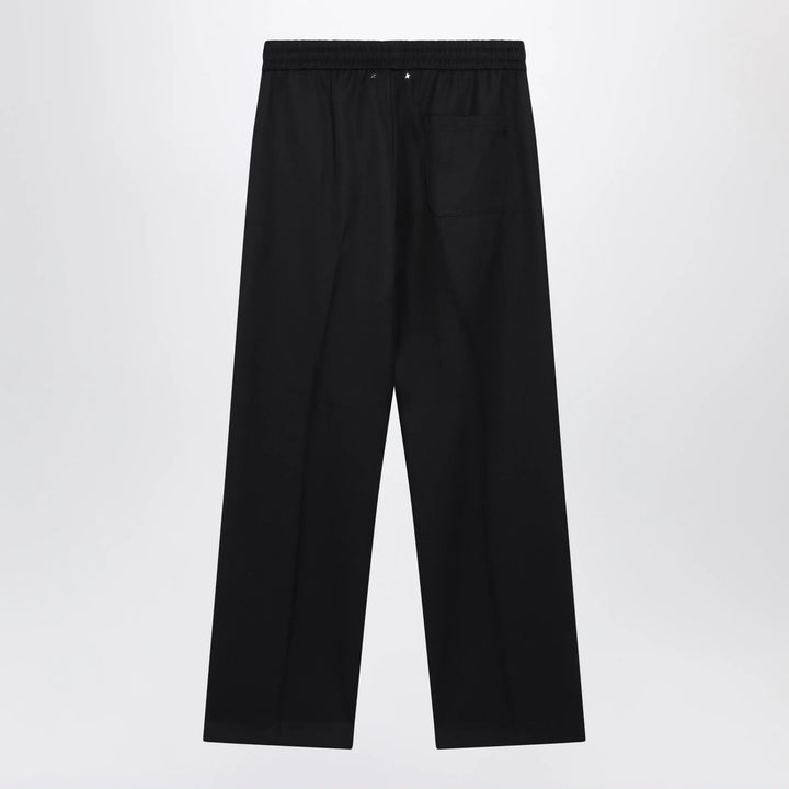 Golden Goose - Straight-leg trousers in cotton-wool blend, dark blue Brand Pants