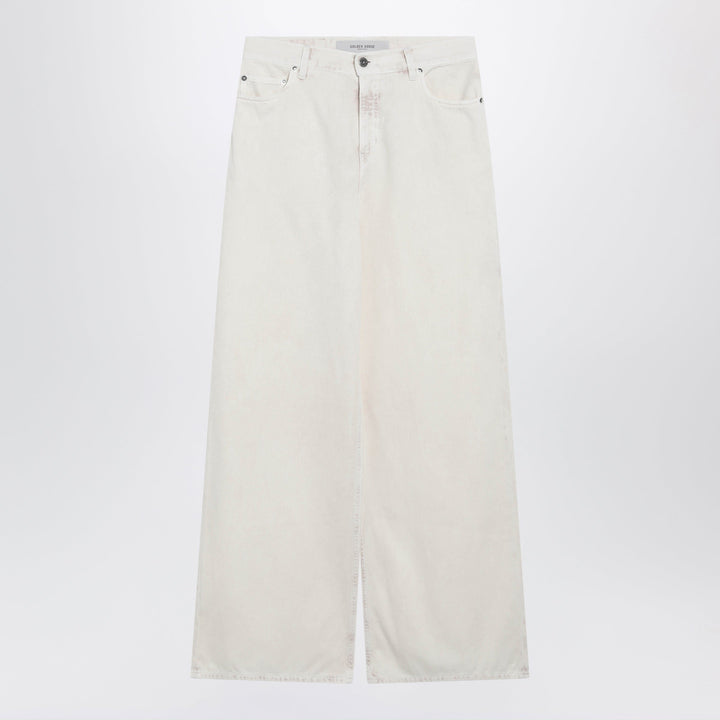Pants Golden Goose - White wide-leg denim trousers Brand