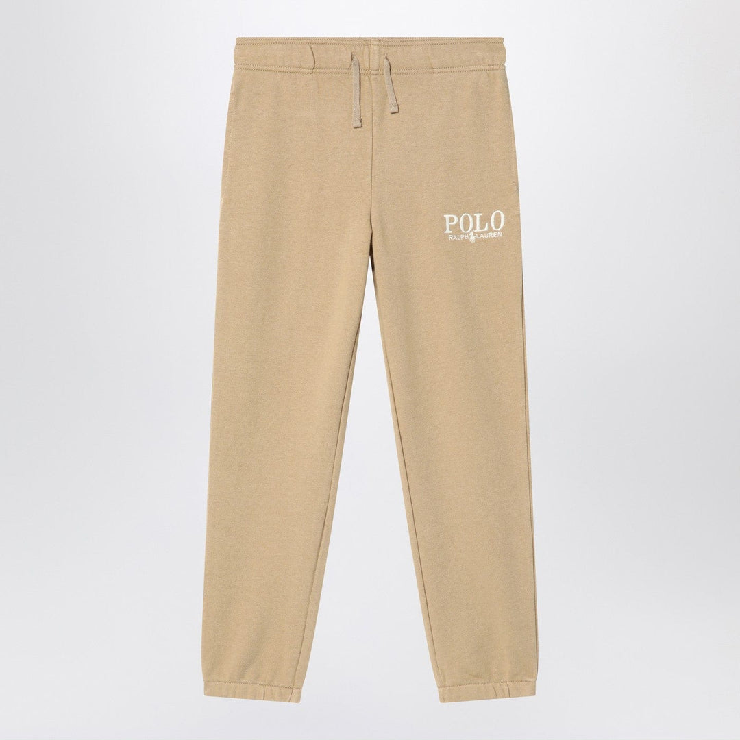 Pants Polo Ralph Lauren - Beige cotton jogging trousers with logo Brand