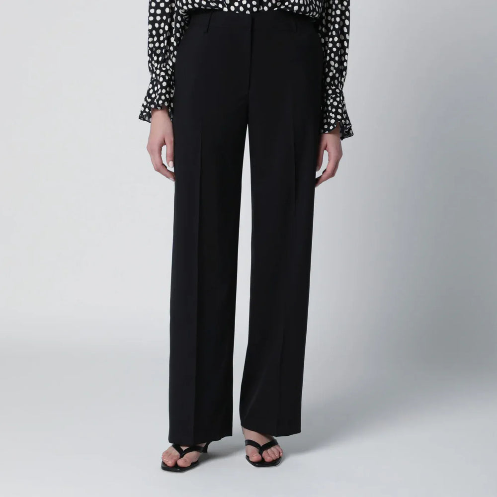 PT Torino - Black wool trousers Brand Pants 42  IT