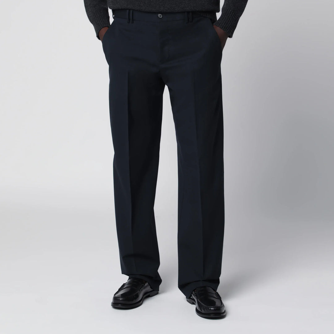 PT Torino - Blue Wool-Blend Trousers Brand Pants 46 IT