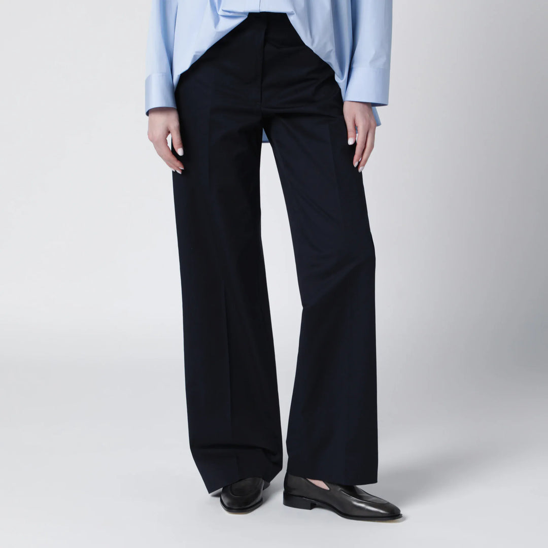 PT Torino - Francoise blue cotton blend trousers Brand Pants 36  IT