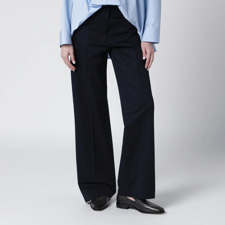 PT Torino - Francoise blue cotton blend trousers Brand Pants 36  IT