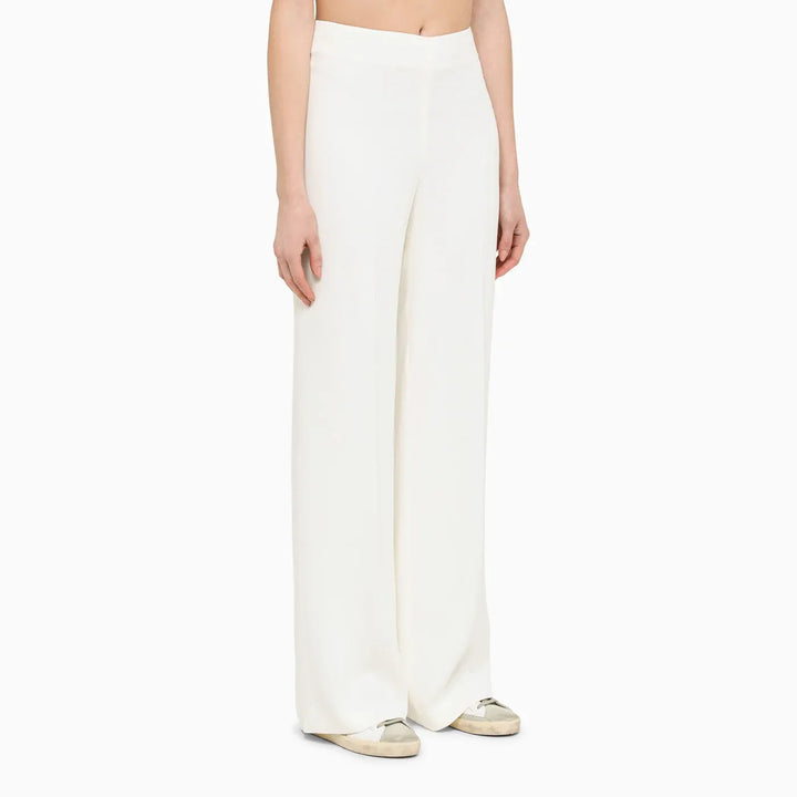 Stella McCartney - Wide cream trousers Brand Pants 42  IT