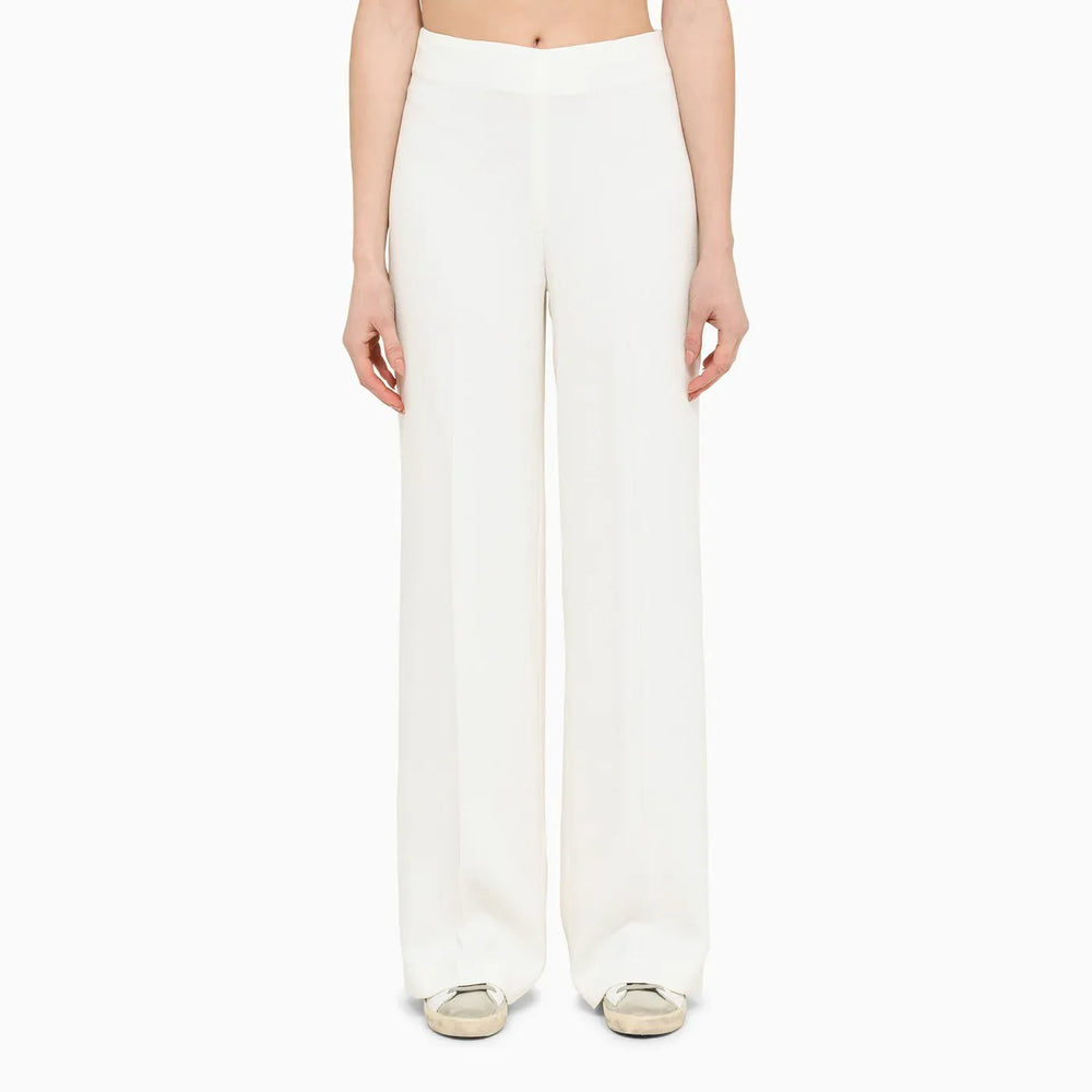 Stella McCartney - Wide cream trousers Brand Pants 42  IT