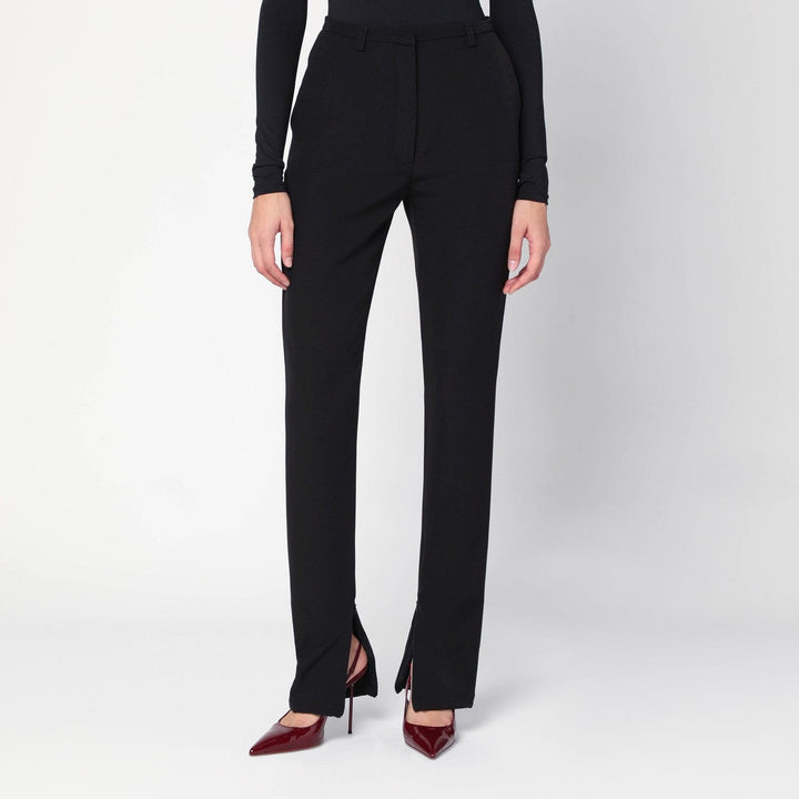 Pants 44  IT TheLatest - Black trousers with zipped slits Brand