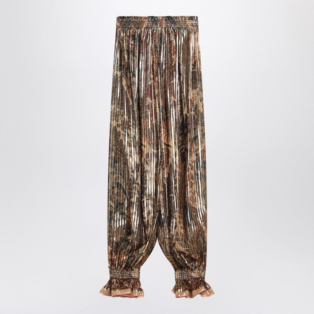 Pants Valentino - Pleated silk-blend trousers Brand