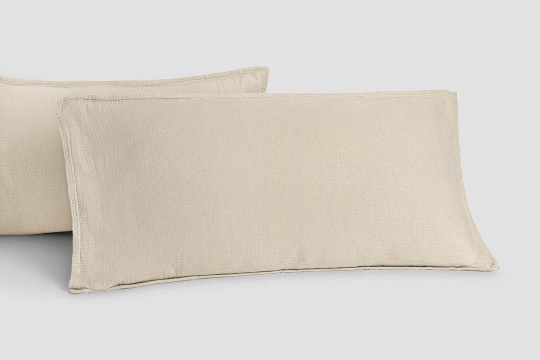 Bemboka pillow cases Wheat / King pair 48x90cm Bemboka Ripple Pillow Cases Bemboka Ripple Pillow Cases I Supreme Comfort I Best Sleep I Shop Now Brand