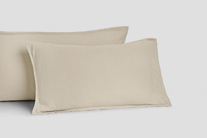 Bemboka pillow cases Wheat / Standard pair 48x73cm Bemboka Ripple Pillow Cases Bemboka Ripple Pillow Cases I Supreme Comfort I Best Sleep I Shop Now Brand