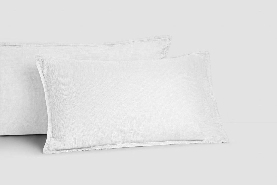 Bemboka pillow cases White / Standard pair 48x73cm Bemboka Ripple Pillow Cases Bemboka Ripple Pillow Cases I Supreme Comfort I Best Sleep I Shop Now Brand