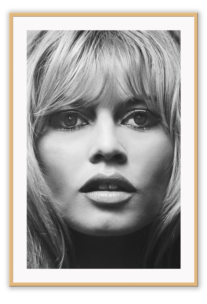 Canvas Print 50x70cm / Natural Brigitte Bardot Brigitte Bardot Wall Art : Ready to hang framed artwork. Brand