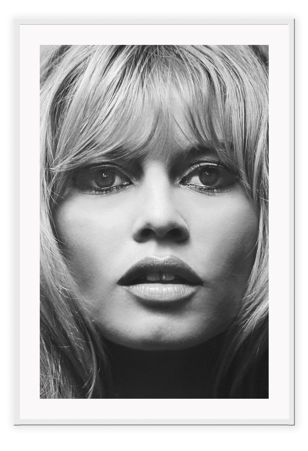 Canvas Print 50x70cm / White Brigitte Bardot Brigitte Bardot Wall Art : Ready to hang framed artwork. Brand