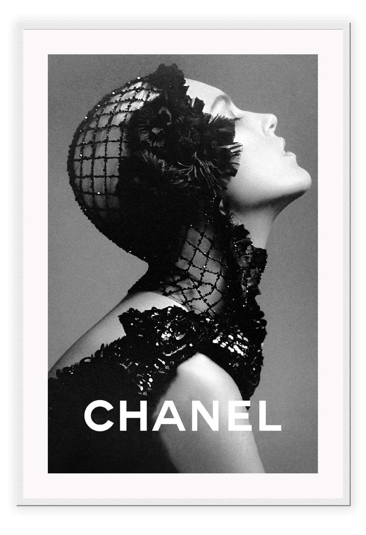 Canvas Print Small		50x70cm / White Coco Chanel Coco Chanel Wall Art : Ready to hang framed artwork. Brand