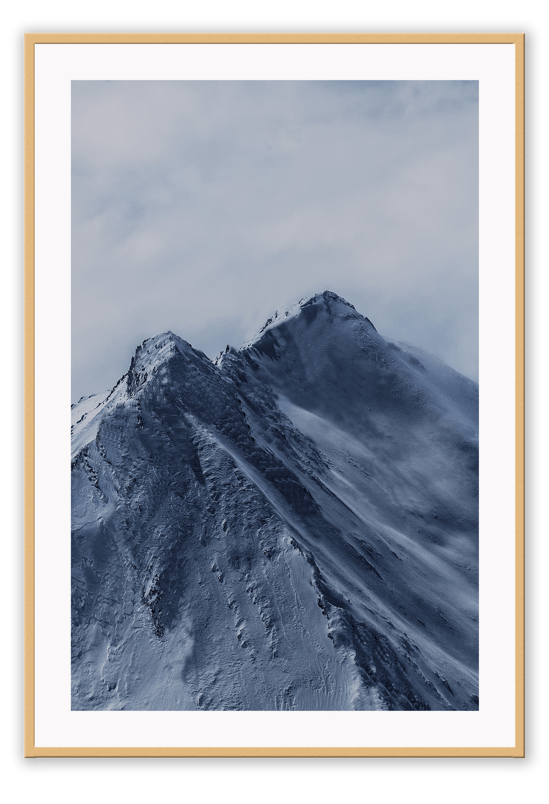 Canvas Print 50x70cm / Natural Snow Alps Snow Alps  Framed Prints Brand